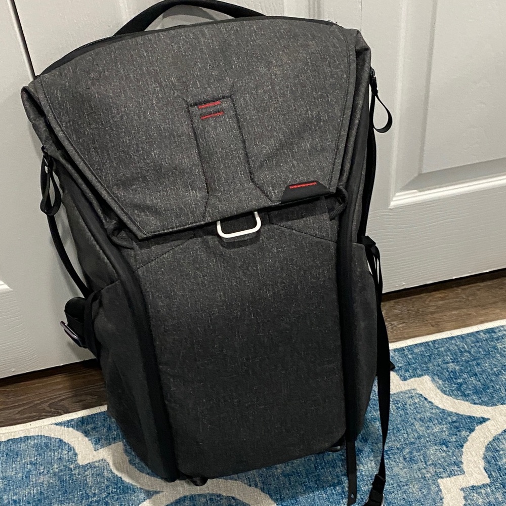 Modern Black Backpack for Men